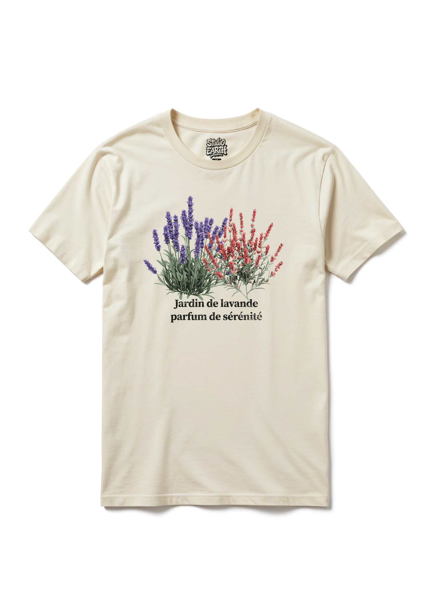 Botanical Graphic T-Shirt – French Floral Tee for Men