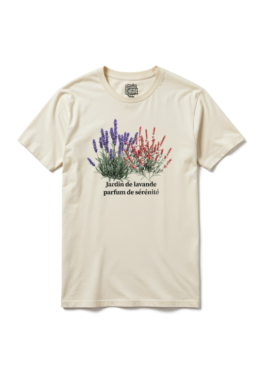 Botanical Graphic T-Shirt – French Floral Tee for Men