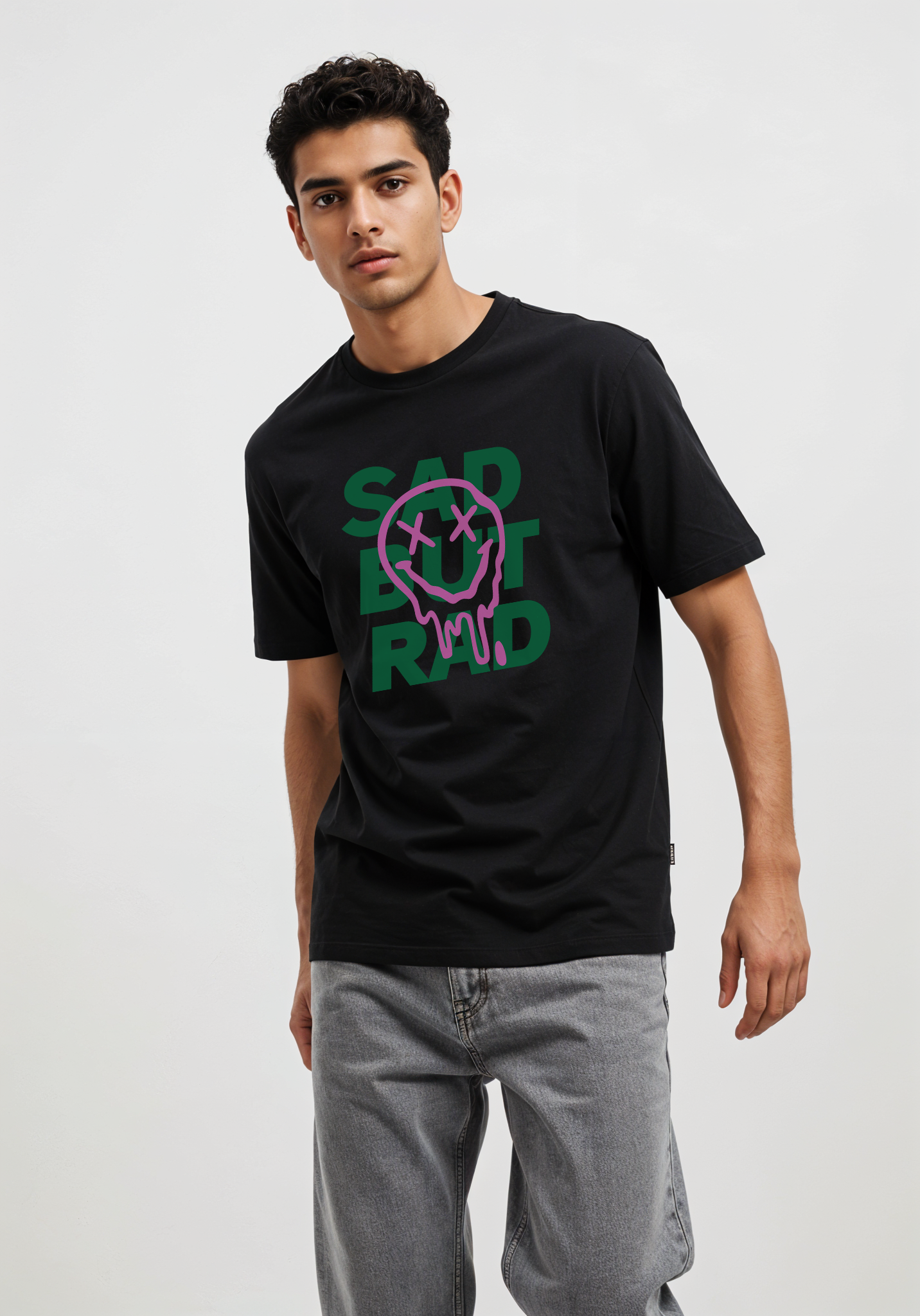 "Sad But Rad" Graphic T-Shirt – Drip Face Streetwear