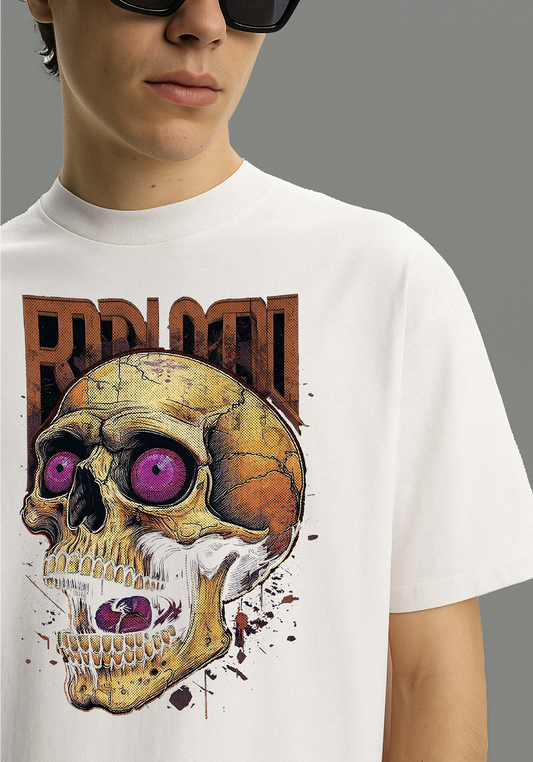 Blood Skull T-Shirt – Vivid Horror Skull Graphic